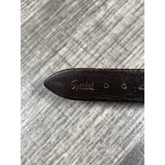 Vtg Speidel Men’s Genuine Lizard Grain Watch Band Brown/Cognac 19mm Germany